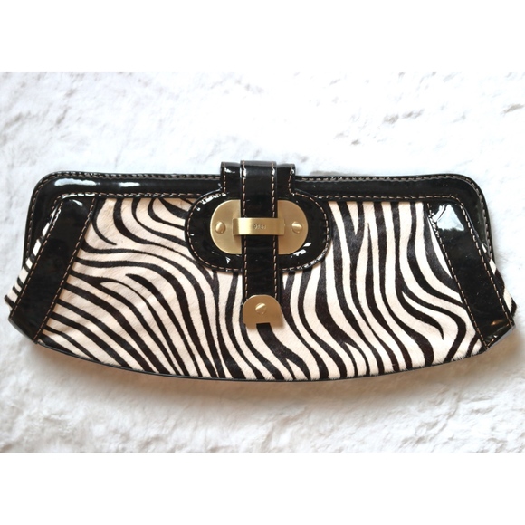 Rafe Handbags - Rafe Zebra Long Frame Clutch